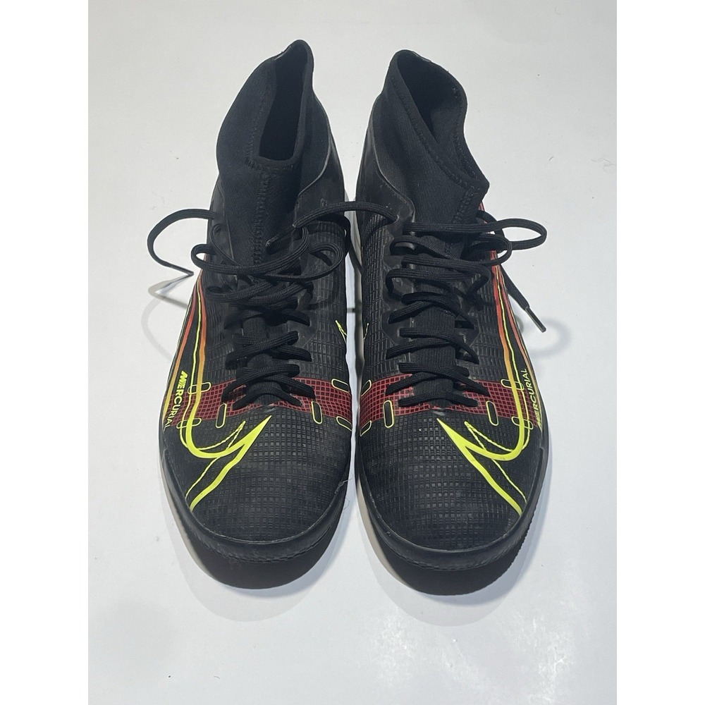 Nike Mercurial‎ Superfly 8 Academy IC CV0847-090 Soccer Sz US 11 Good Used Black